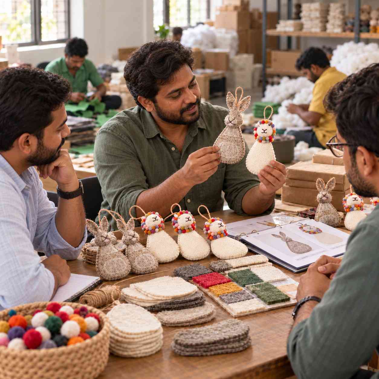 Handmade Felt Décor Manufacturing for Seasonal Trade